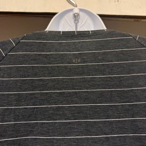Lululemon Dark Gray Striped Long Sleeve Top - Picture 3 of 3